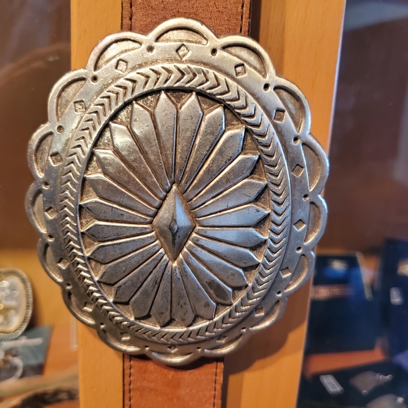 Vintage Nocona Western Concho Belt - Picture 2 of 11